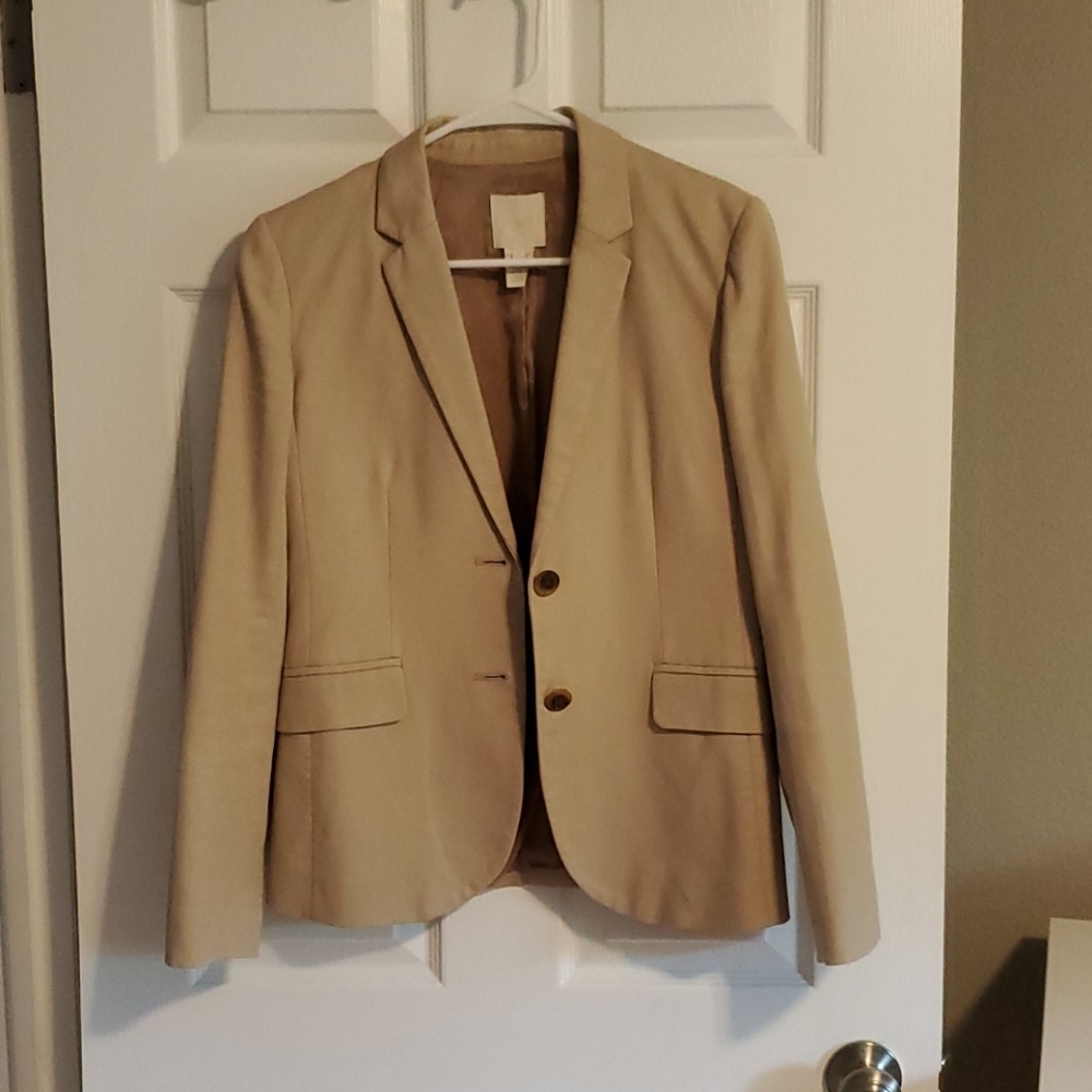 J. Crew cotton khaki blazer